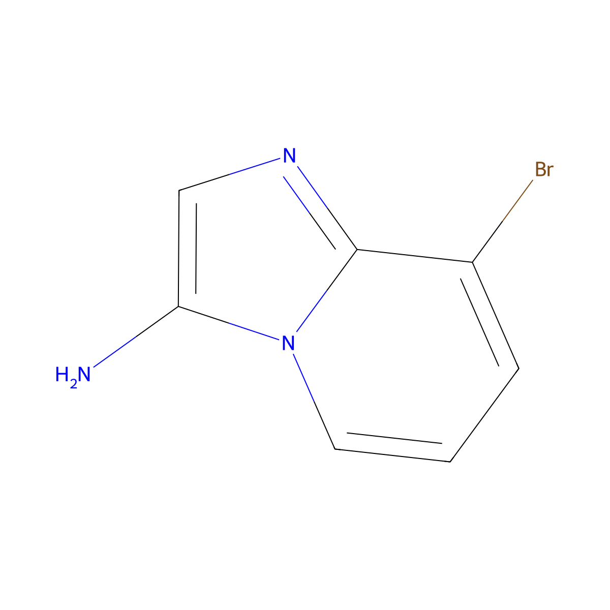 8-Bromoimidazo[1,2-a]pyridin-3-amine molecular structure, CAS 1289104-99-9