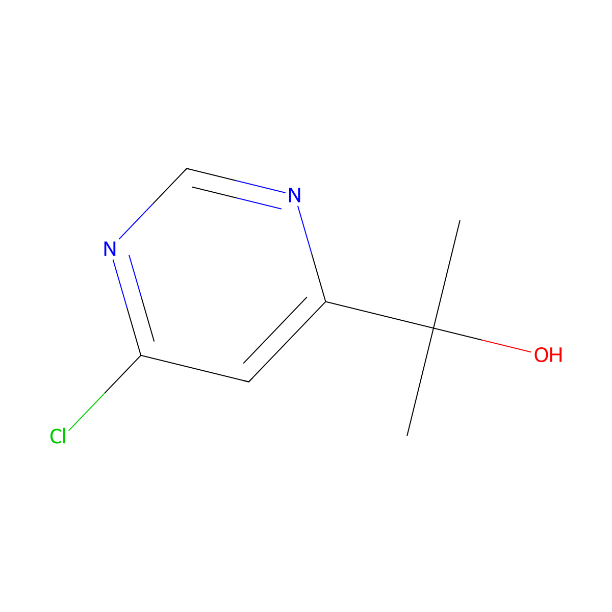 2-(6-Chloropyrimidin-4-yl)propan-2-ol molecular structure, CAS 1289106-79-1