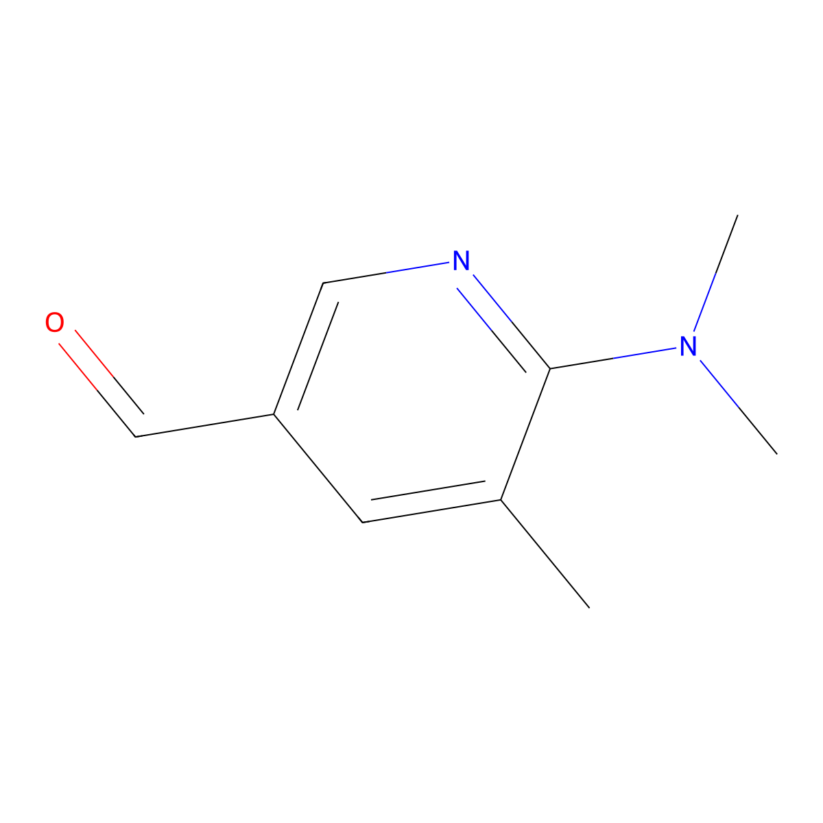 6-(Dimethylamino)-5-methylpyridine-3-carbaldehyde molecular structure, CAS 1289107-23-8