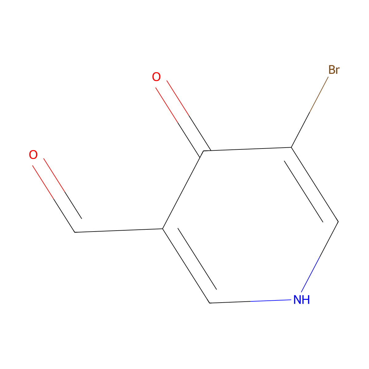 5-Bromo-4-hydroxynicotinaldehyde molecular structure, CAS 1289109-05-2