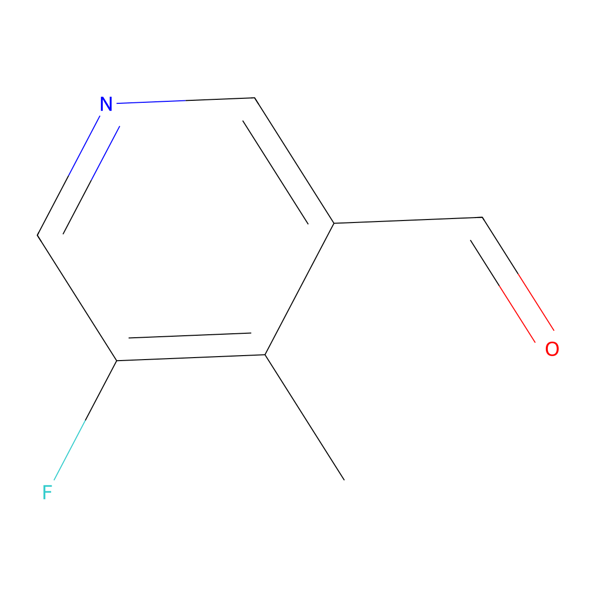 5-Fluoro-4-methylnicotinaldehyde molecular structure, CAS 1289109-24-5