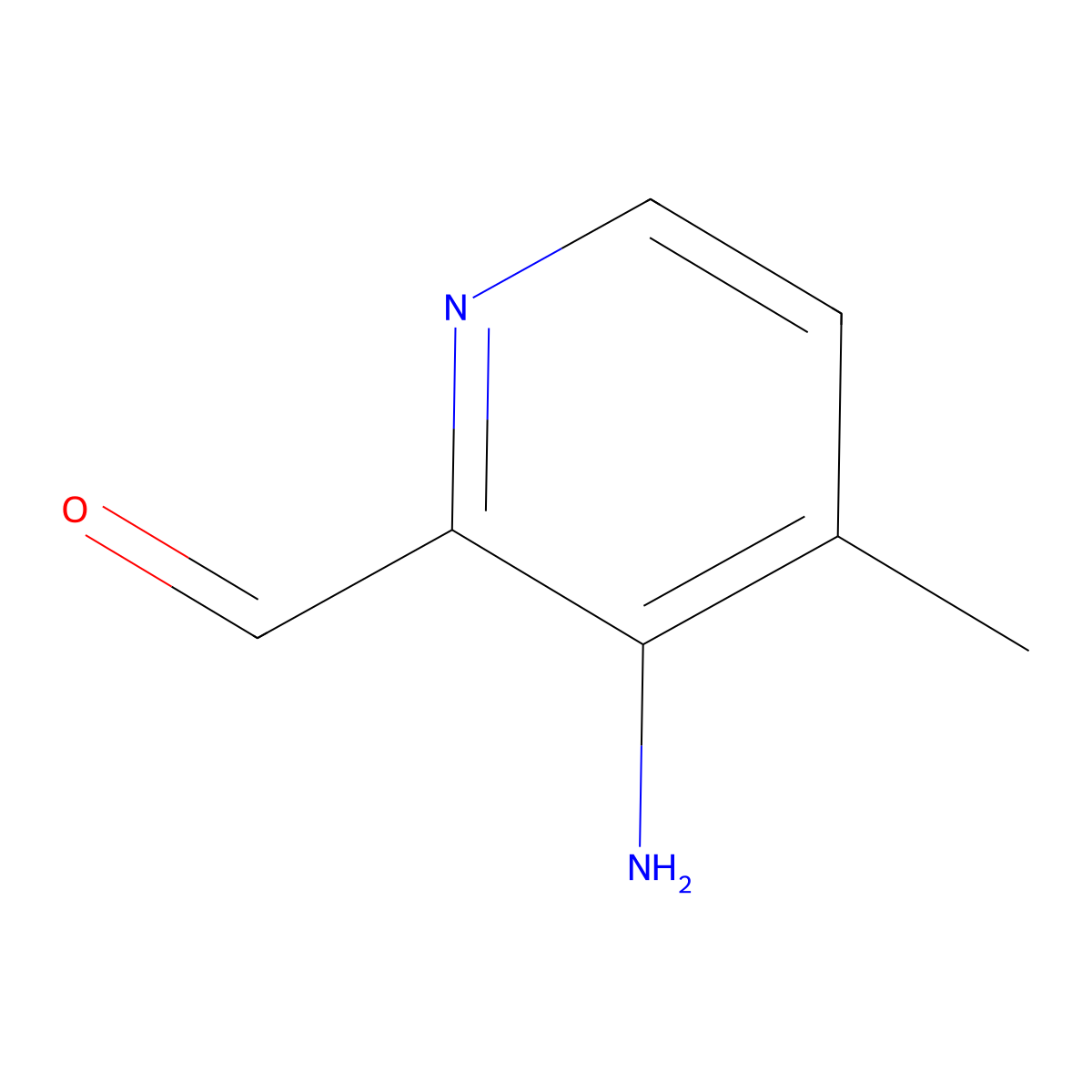 3-Amino-4-methylpyridine-2-carbaldehyde molecular structure, CAS 1289114-62-0