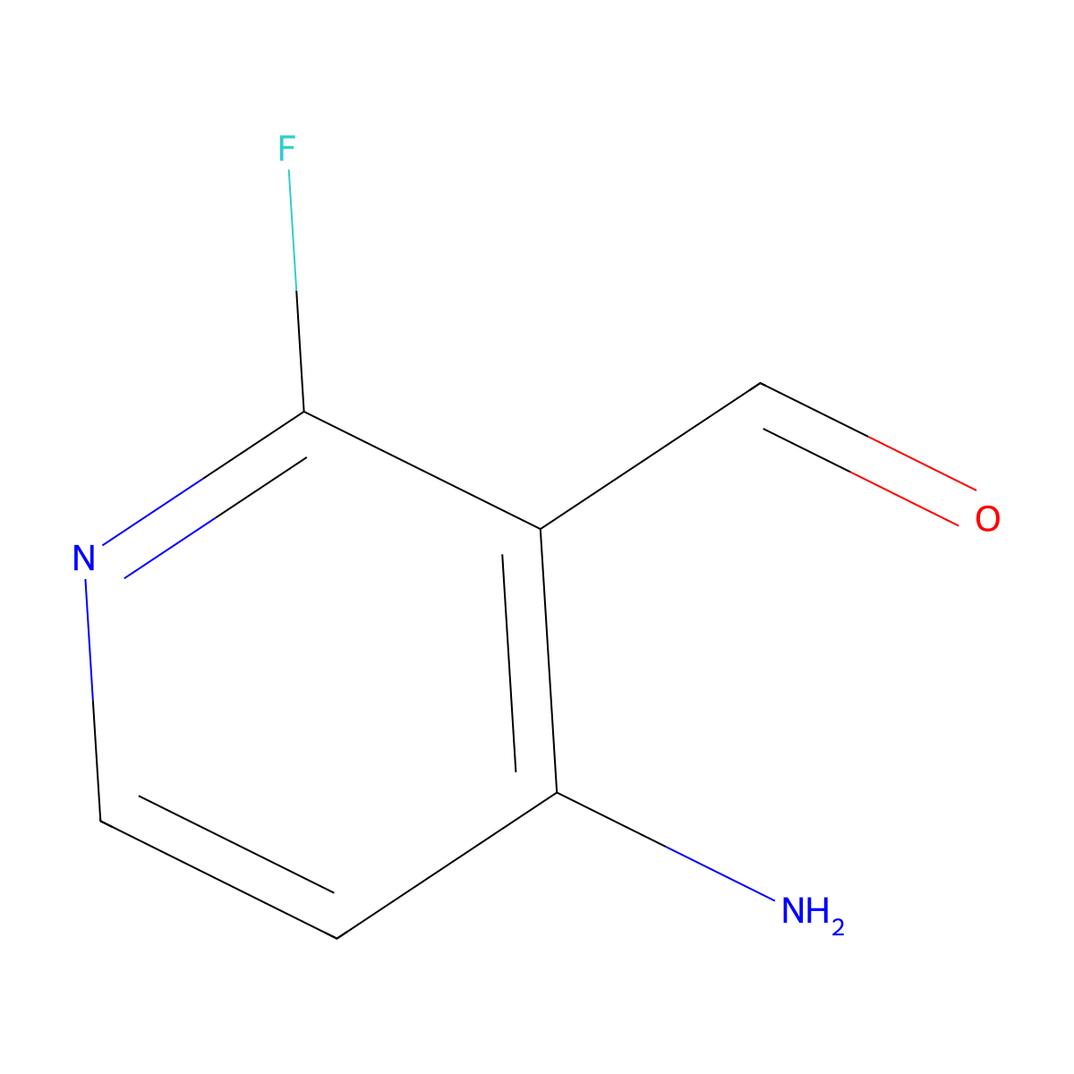 4-Amino-2-fluoronicotinaldehyde molecular structure, CAS 1289119-17-0