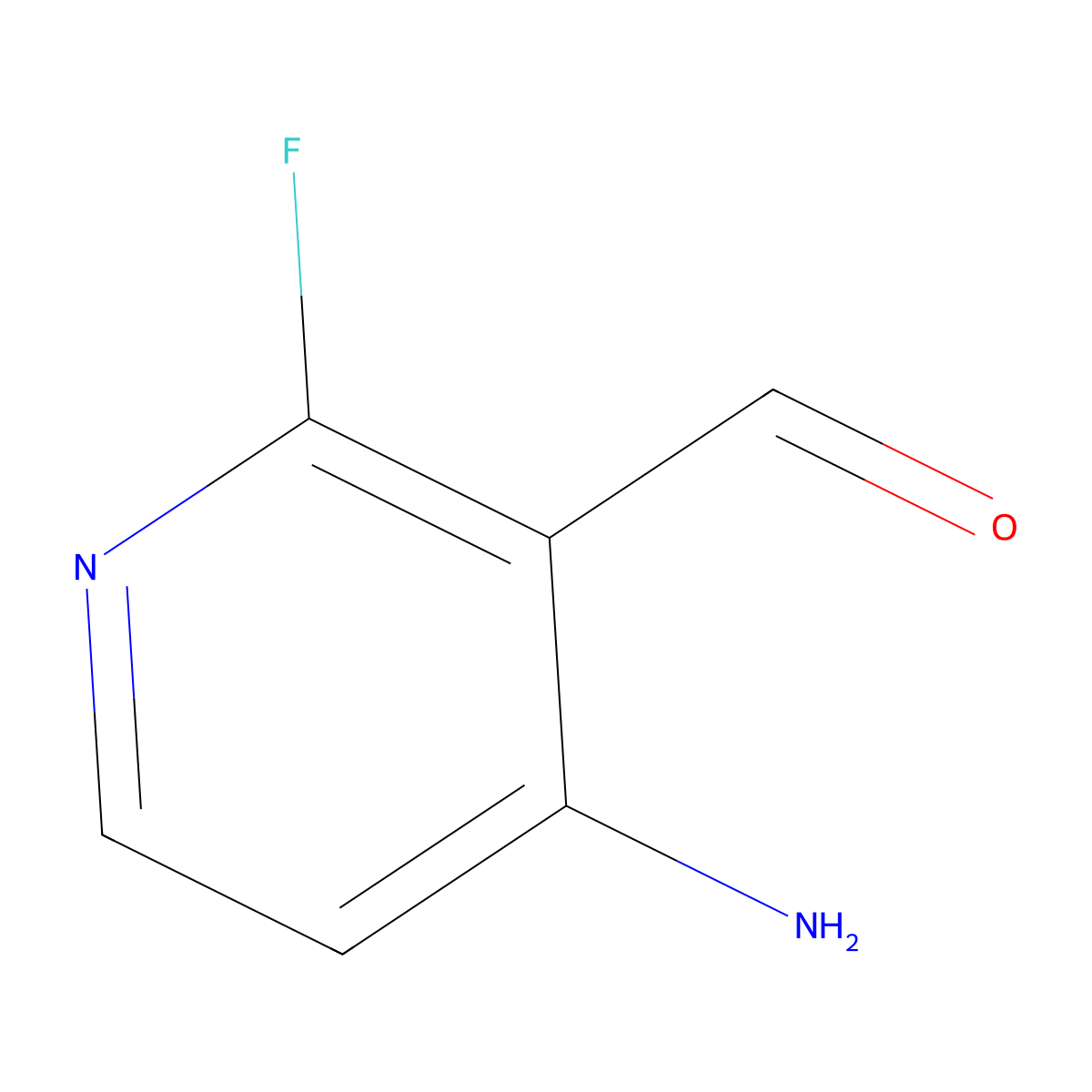 4-Amino-2-fluoronicotinaldehyde molecular structure, CAS 1289119-17-0
