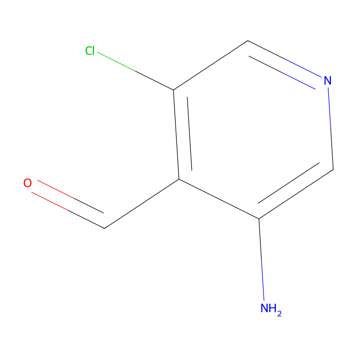 3-Amino-5-chloroisonicotinaldehyde molecular structure, CAS 1289120-92-8