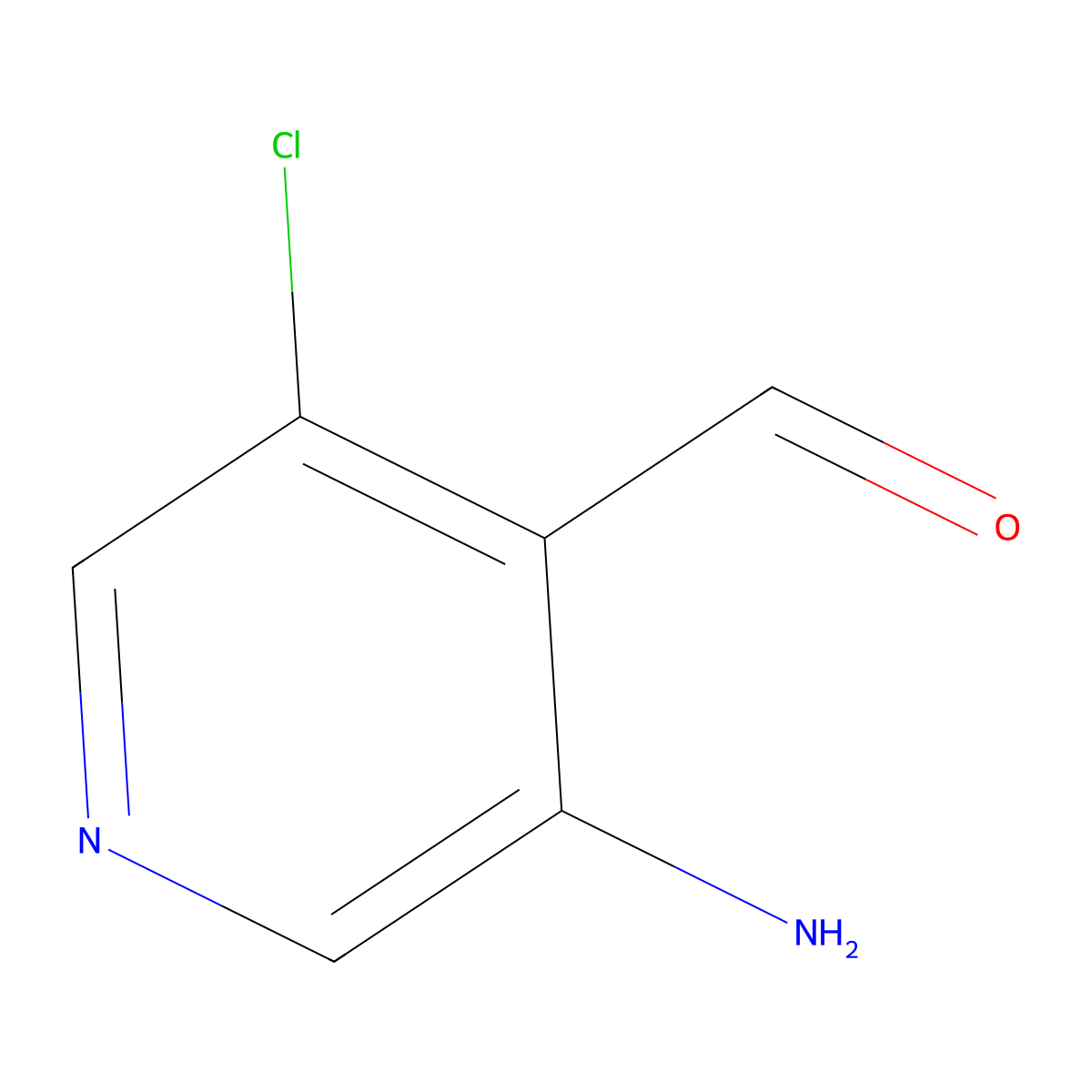 3-Amino-5-chloroisonicotinaldehyde molecular structure, CAS 1289120-92-8