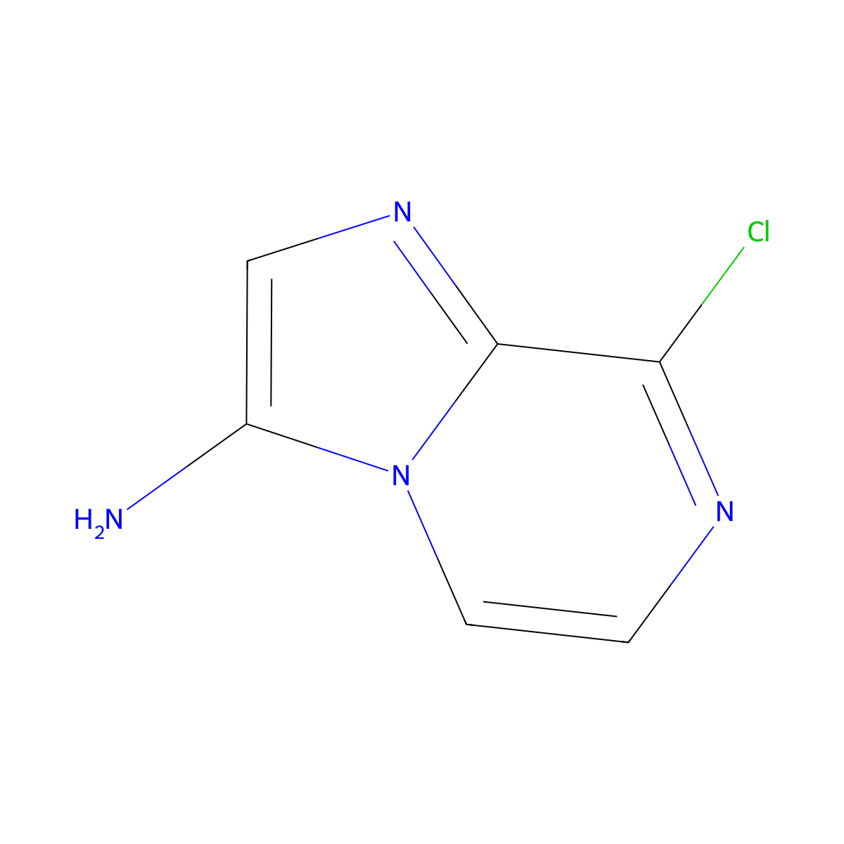 8-Chloroimidazo[1,2-a]pyrazin-3-amine molecular structure, CAS 1289121-30-7