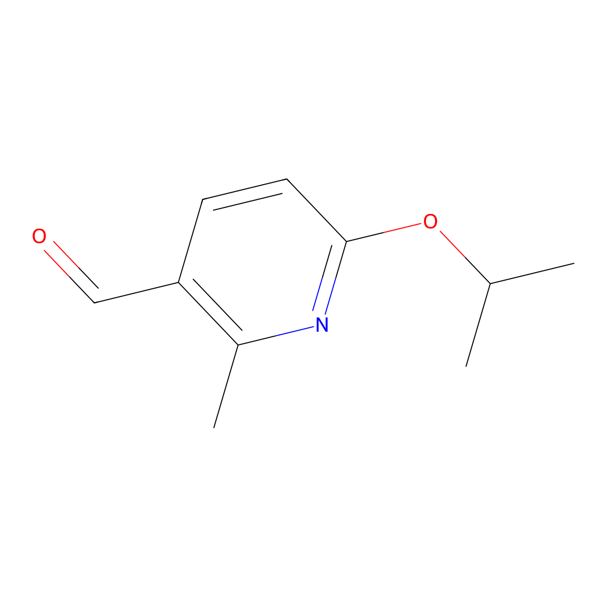 6-Isopropoxy-2-methylnicotinaldehyde molecular structure, CAS 1289122-05-9