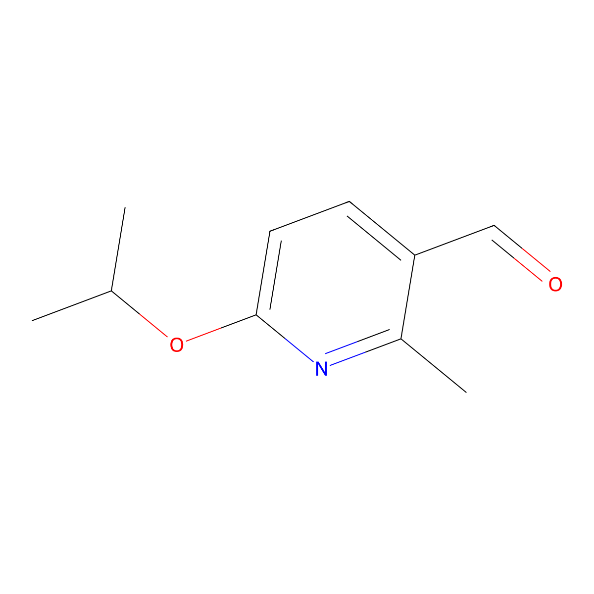 6-Isopropoxy-2-methylnicotinaldehyde molecular structure, CAS 1289122-05-9