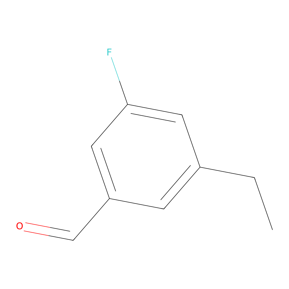 3-Ethyl-5-fluorobenzaldehyde molecular structure, CAS 1289123-08-5