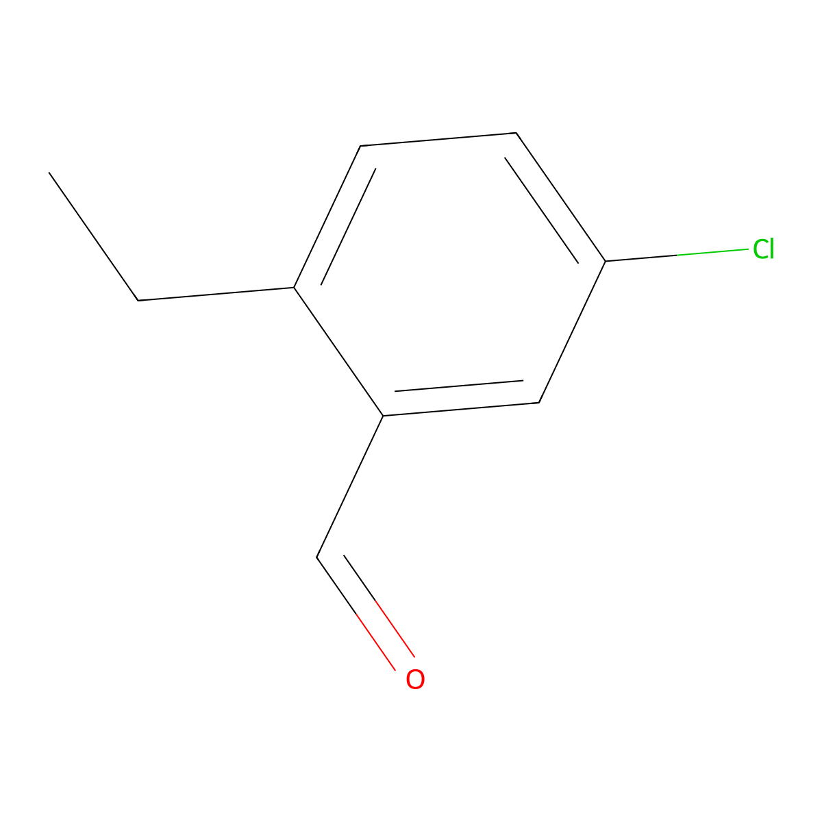 5-Chloro-2-ethylbenzaldehyde molecular structure, CAS 1289126-64-2
