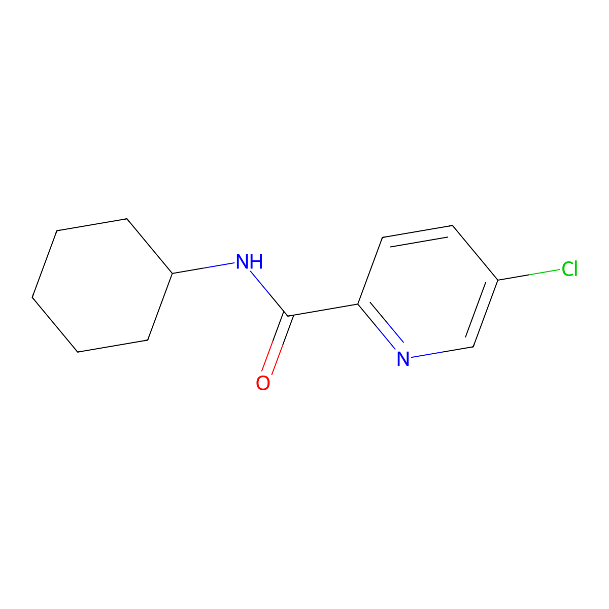 5-Chloro-N-cyclohexylpicolinamide molecular structure, CAS 1289127-15-6