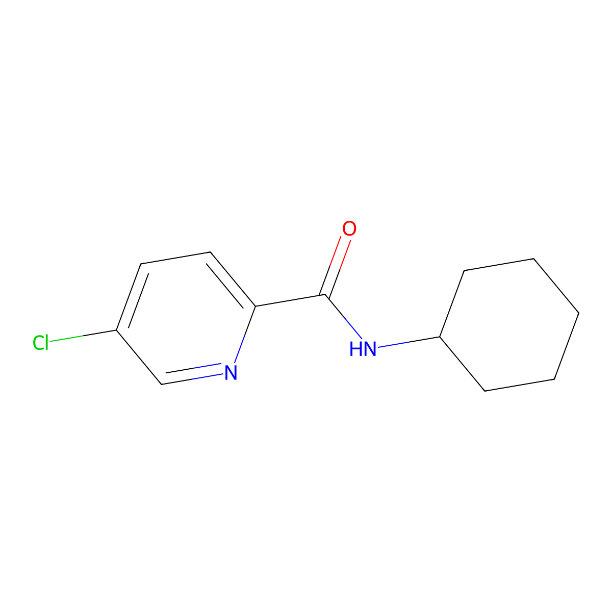 5-Chloro-N-cyclohexylpicolinamide molecular structure, CAS 1289127-15-6