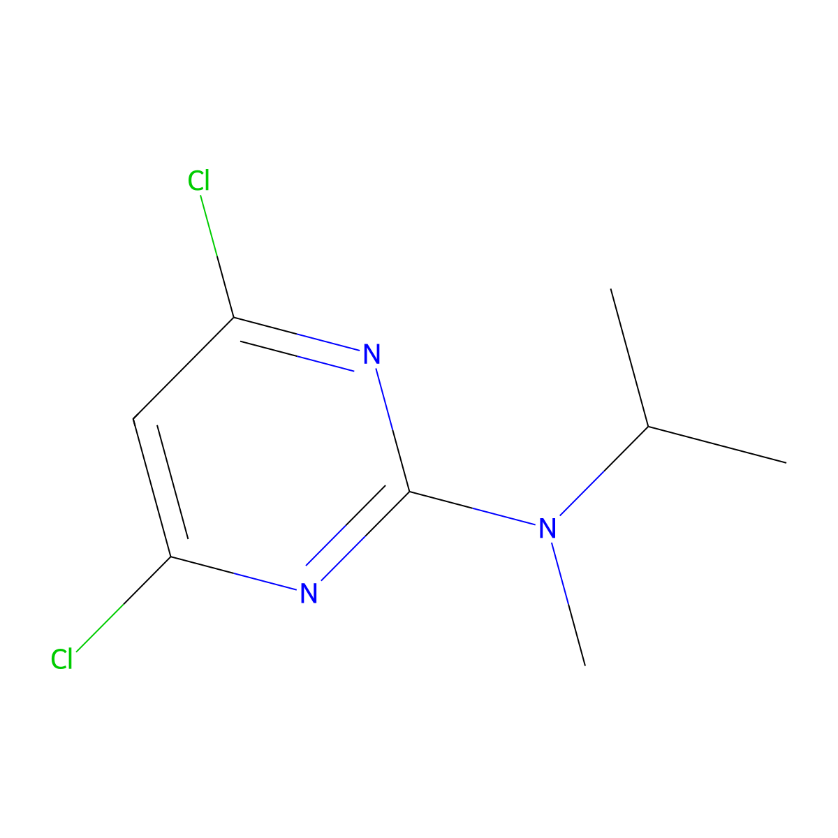 4,6-dichloro-N-isopropyl-N-methylpyrimidin-2-amine molecular structure, CAS 1289130-76-2