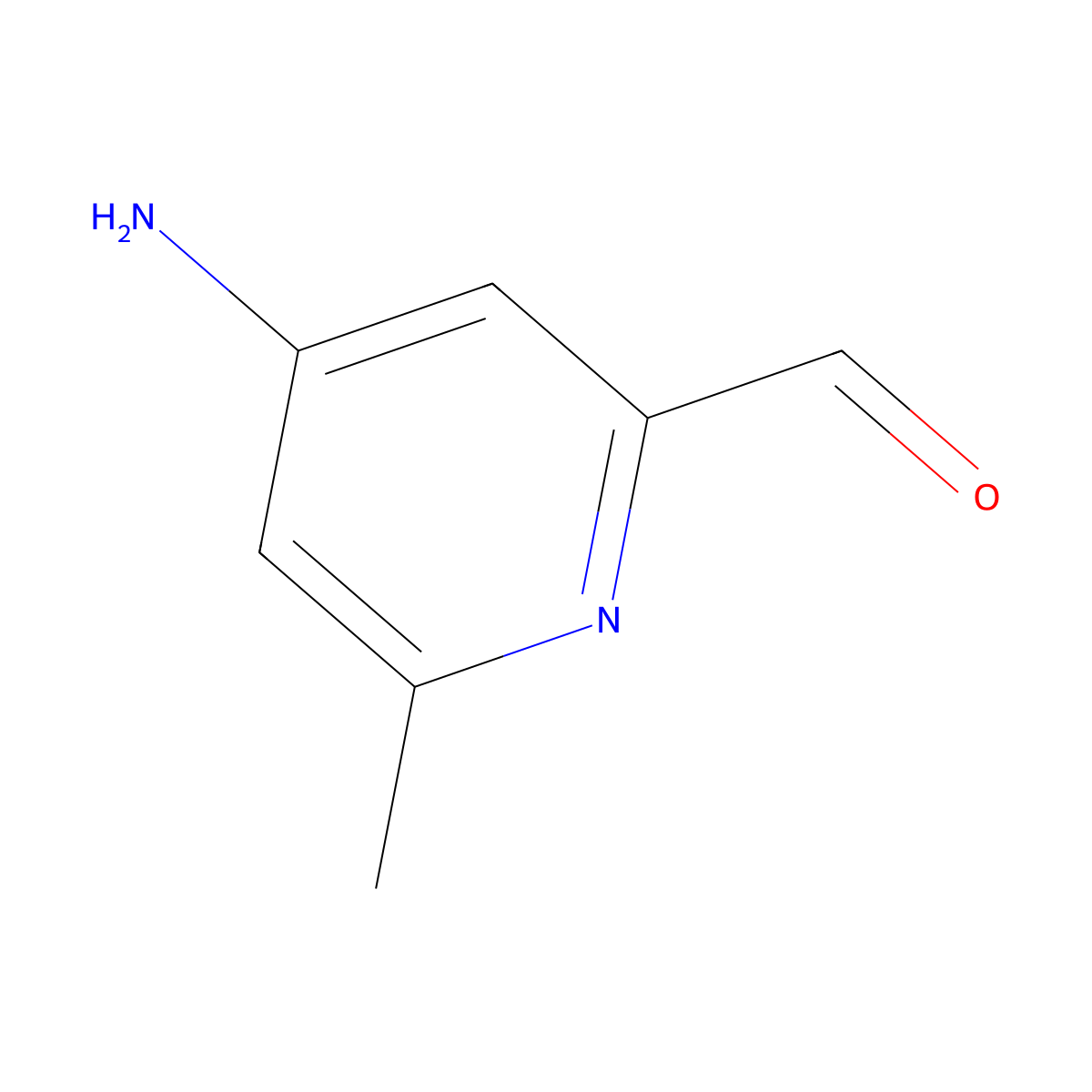 4-Amino-6-methylpicolinaldehyde molecular structure, CAS 1289131-06-1