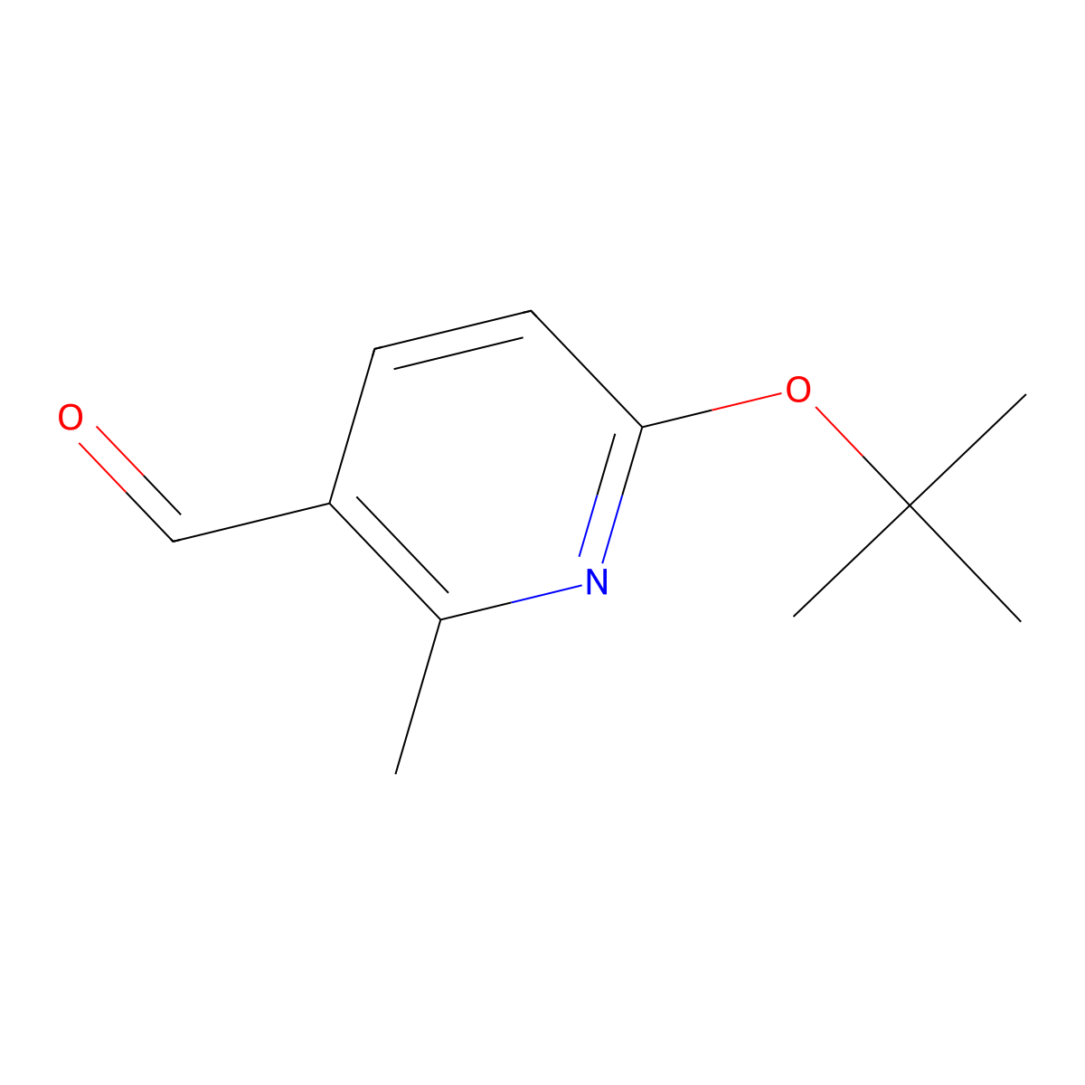 6-(Tert-butoxy)-2-methylpyridine-3-carbaldehyde molecular structure, CAS 1289131-88-9