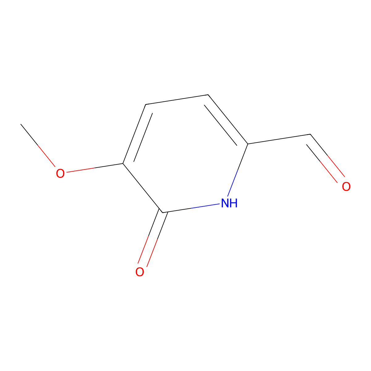 6-Hydroxy-5-methoxypyridine-2-carboxaldehyde molecular structure, CAS 1289132-33-7