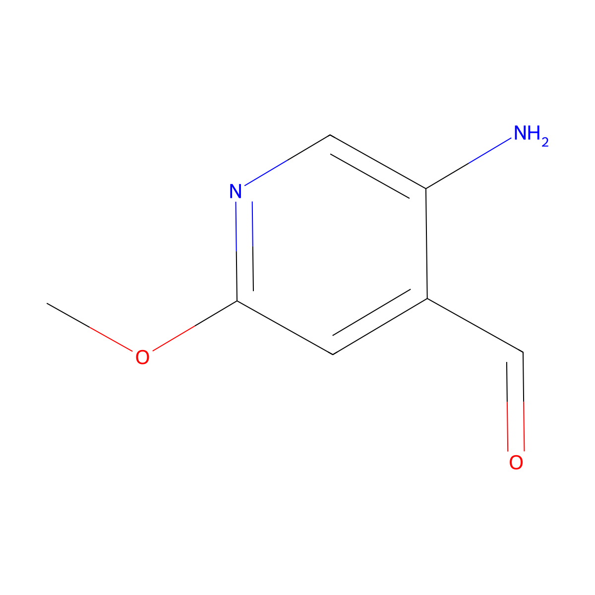 5-Amino-2-methoxyisonicotinaldehyde molecular structure, CAS 1289135-69-8