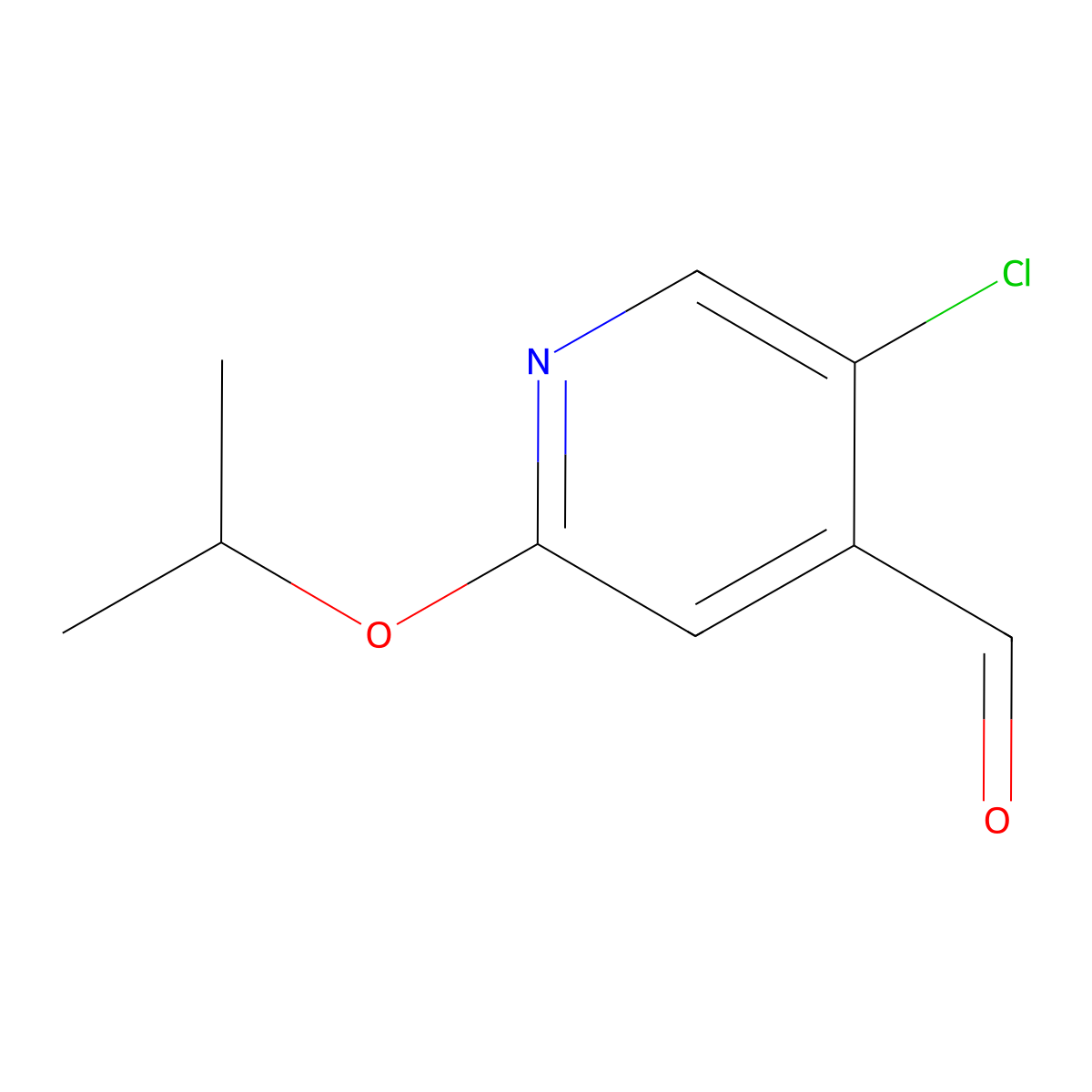 5-Chloro-2-isopropoxyisonicotinaldehyde molecular structure, CAS 1289135-79-0