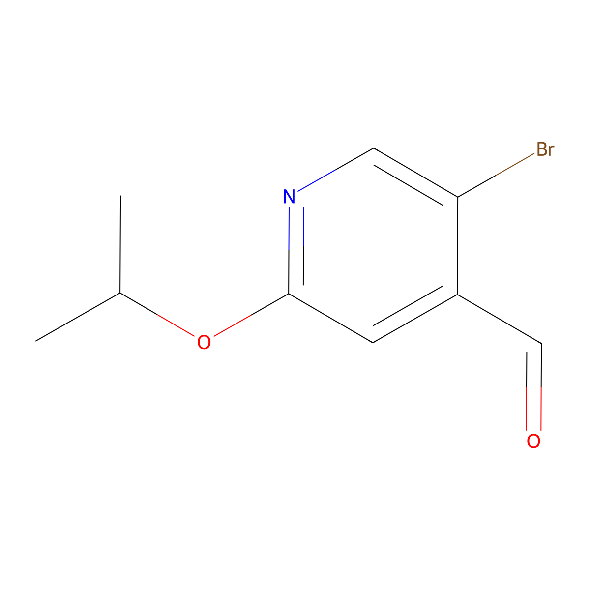 5-Bromo-2-isopropoxyisonicotinaldehyde molecular structure, CAS 1289135-80-3