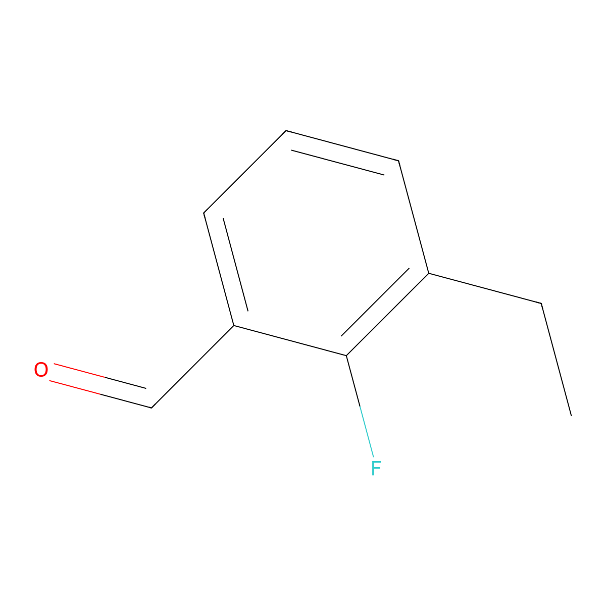 3-Ethyl-2-fluorobenzaldehyde molecular structure, CAS 1289138-91-5