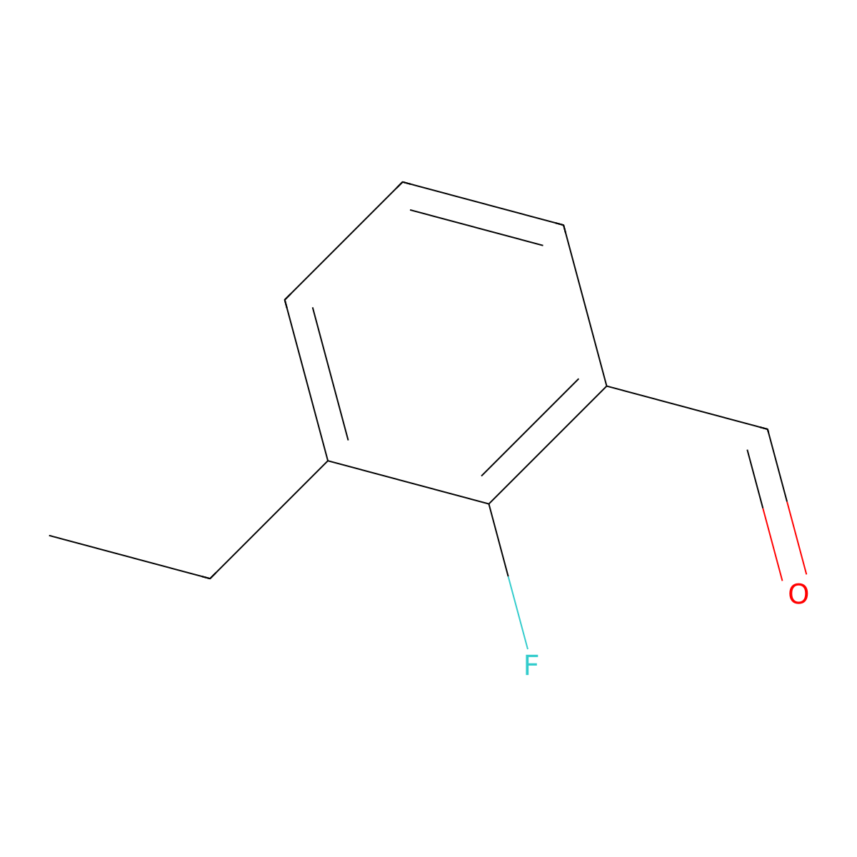 3-Ethyl-2-fluorobenzaldehyde molecular structure, CAS 1289138-91-5