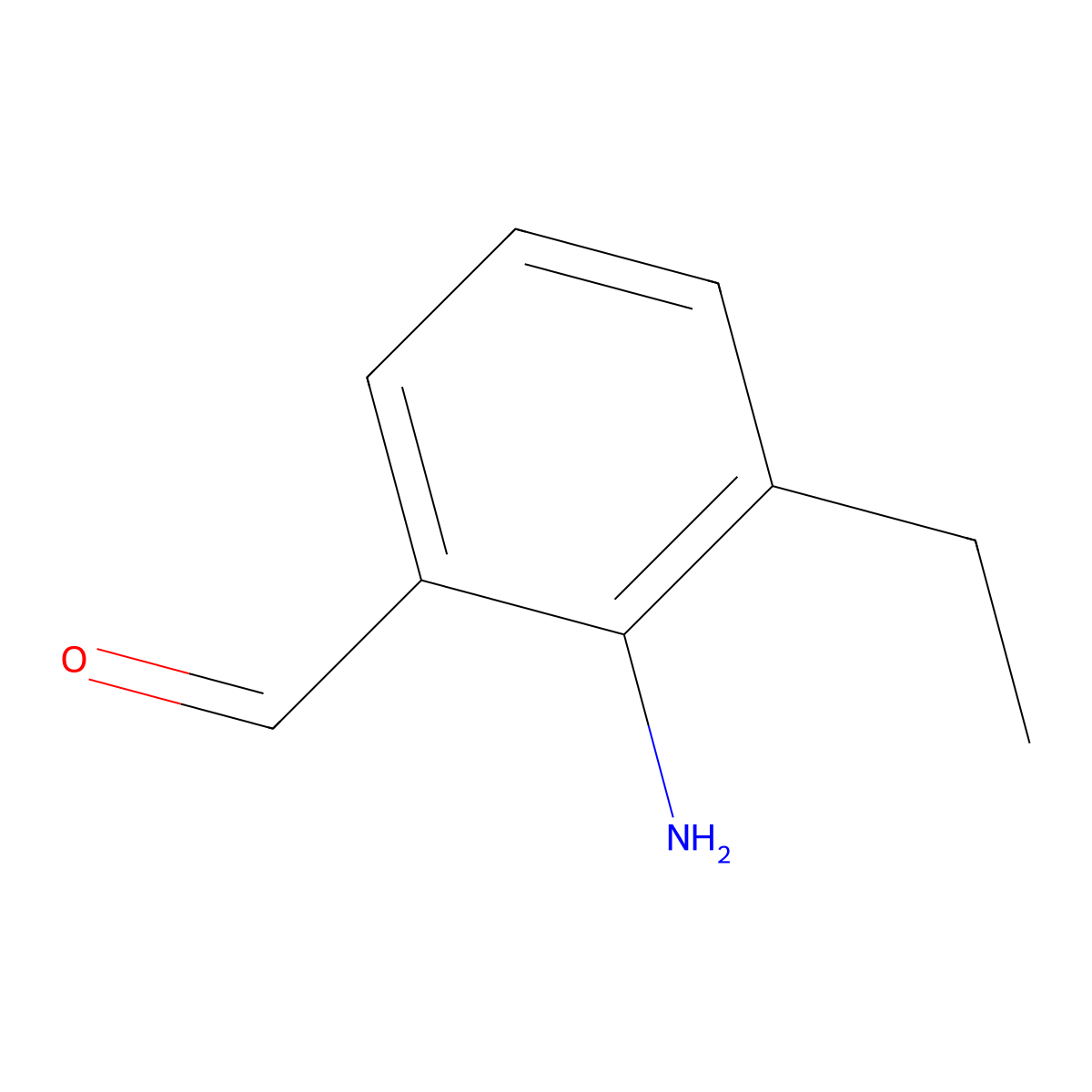 2-Amino-3-ethylbenzaldehyde molecular structure, CAS 1289139-66-7