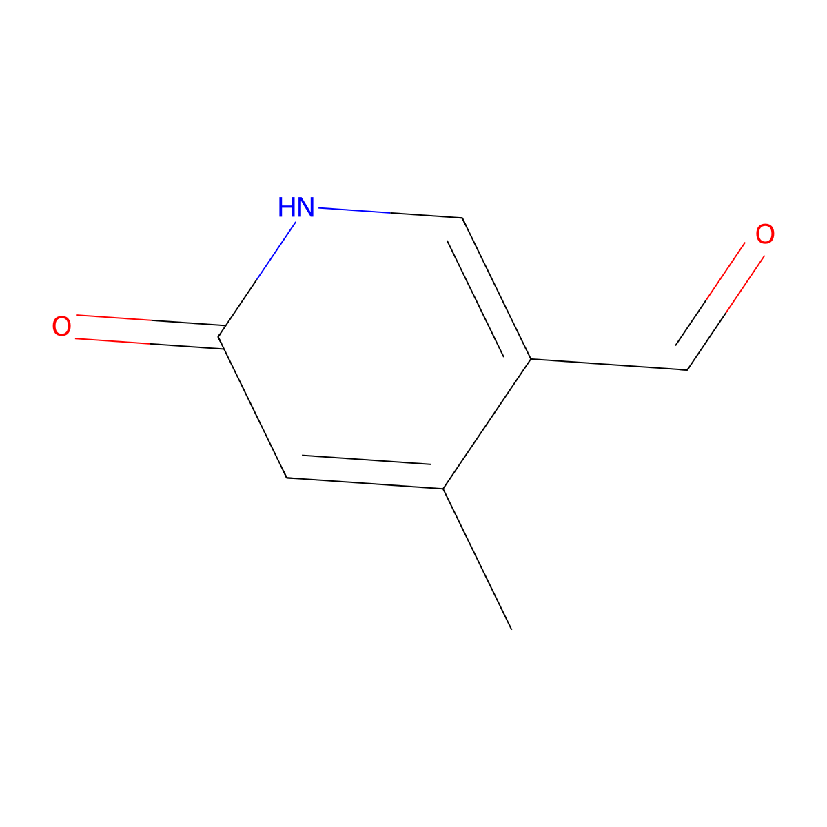 6-Hydroxy-4-methylnicotinaldehyde molecular structure, CAS 1289144-61-1