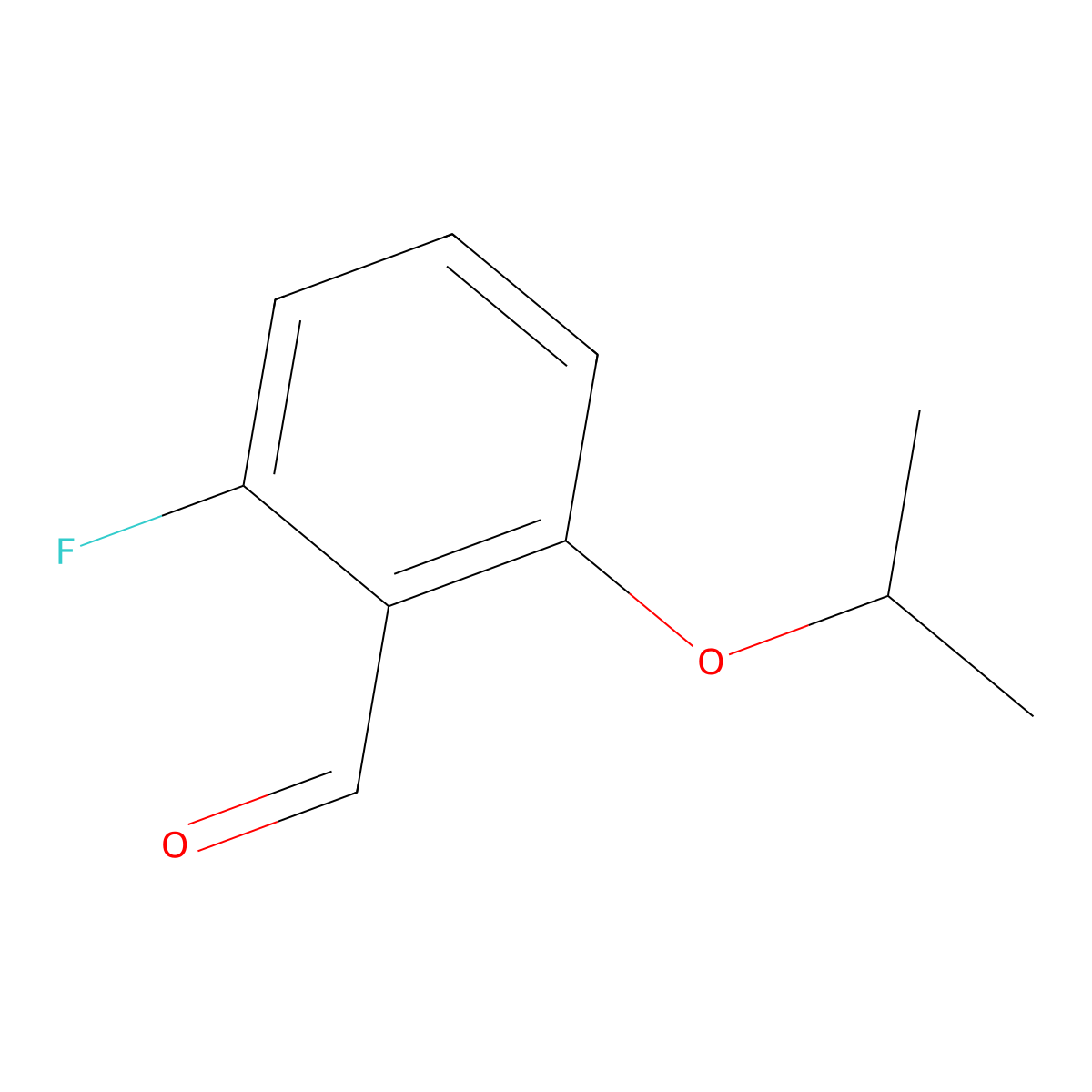2-Fluoro-6-isopropoxybenzaldehyde molecular structure, CAS 1289148-37-3