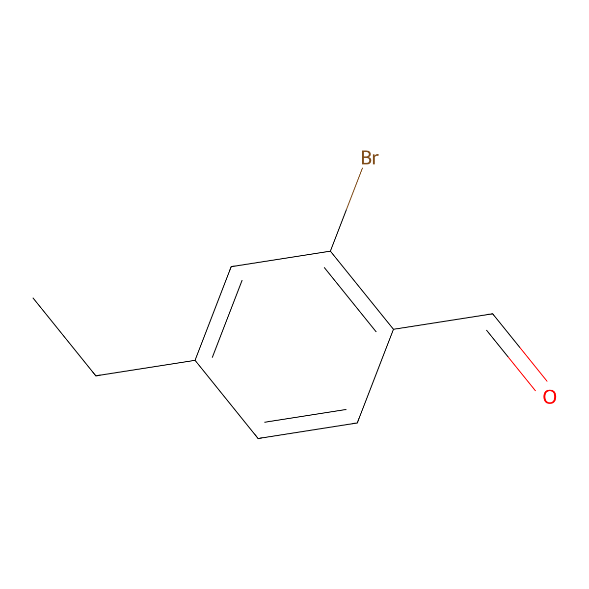 2-Bromo-4-ethylbenzaldehyde molecular structure, CAS 1289148-61-3