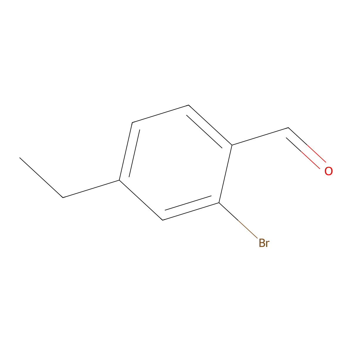 2-Bromo-4-ethylbenzaldehyde molecular structure, CAS 1289148-61-3