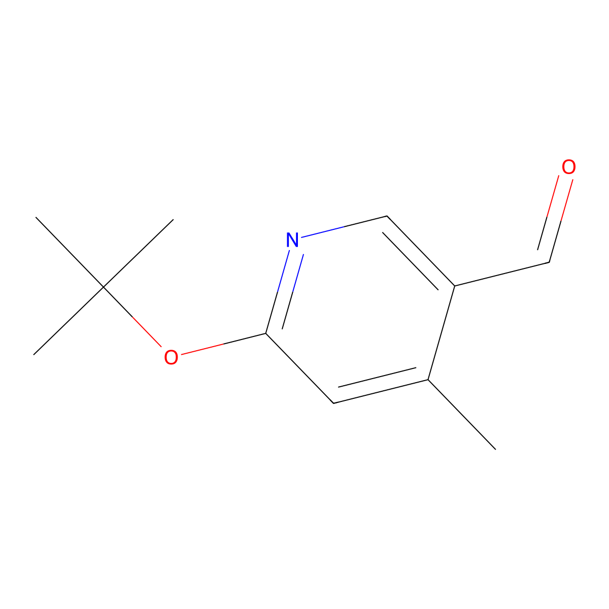 6-(tert-Butoxy)-4-methylnicotinaldehyde molecular structure, CAS 1289148-87-3