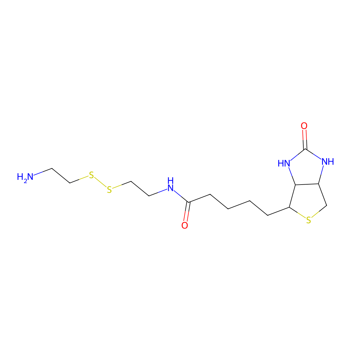 Biotinyl Cystamine molecular structure, CAS 128915-82-2
