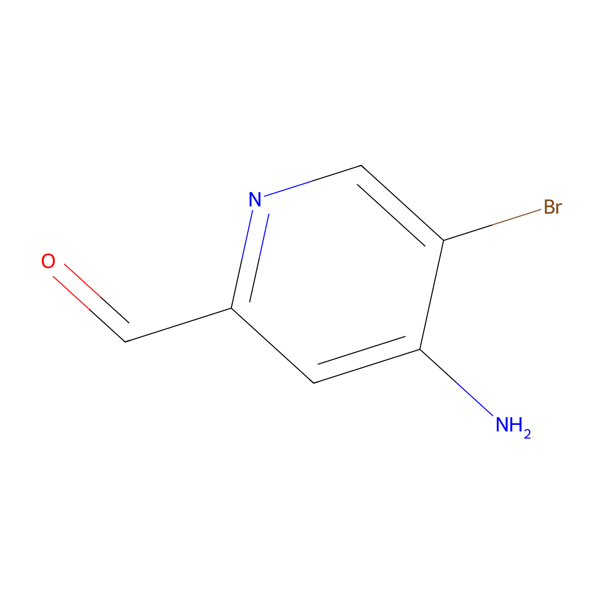 4-Amino-5-bromopicolinaldehyde molecular structure, CAS 1289151-40-1