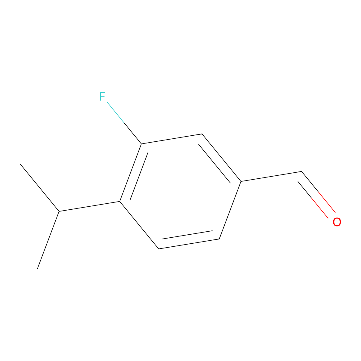 3-Fluoro-4-isopropylbenzaldehyde molecular structure, CAS 1289156-11-1
