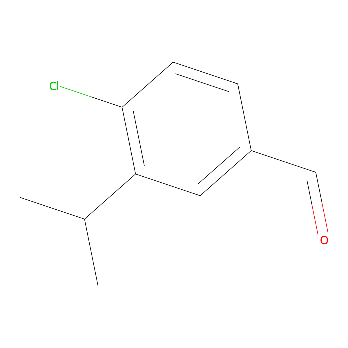 4-Chloro-3-isopropylbenzaldehyde molecular structure, CAS 1289158-75-3