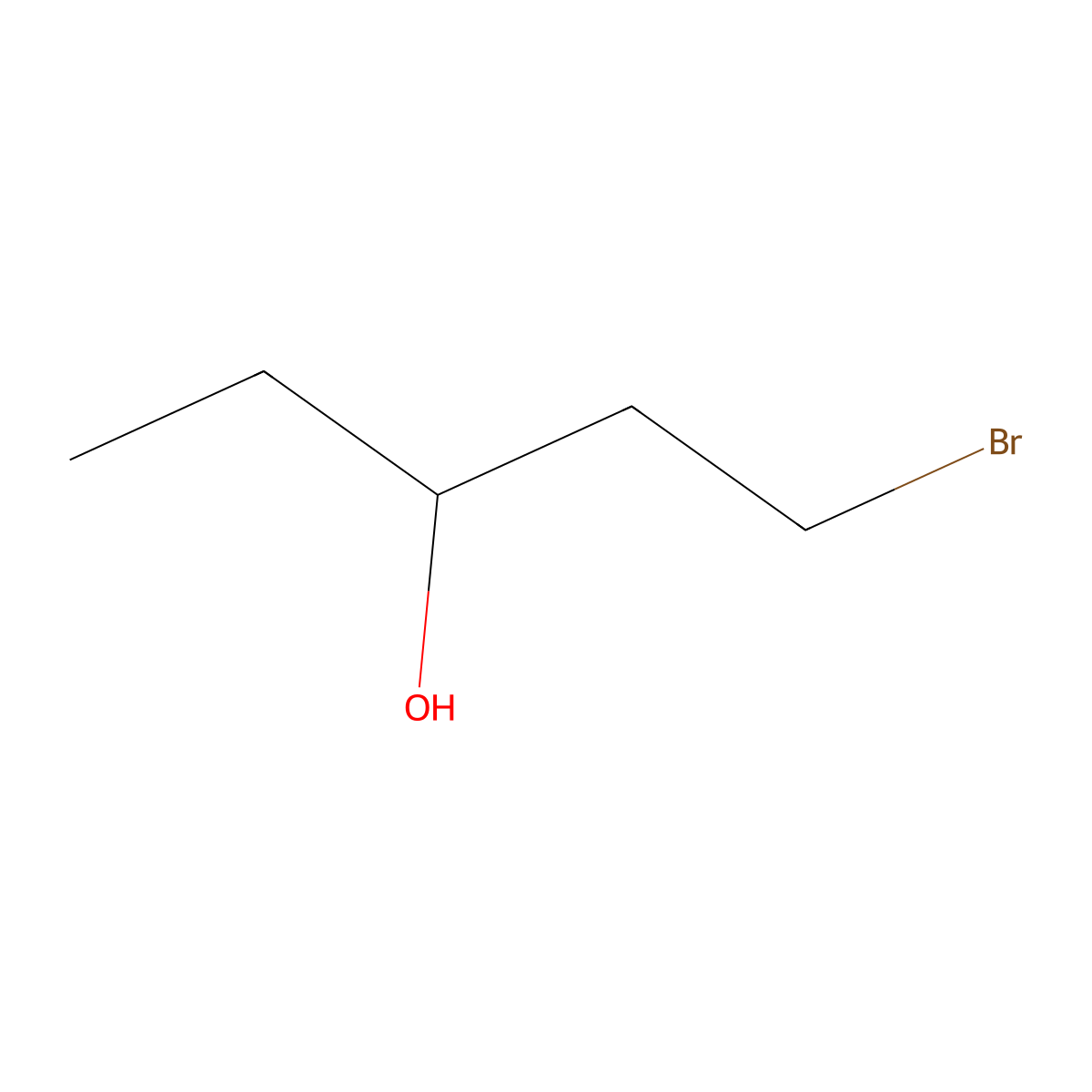 1-Bromopentan-3-ol molecular structure, CAS 128916-19-8