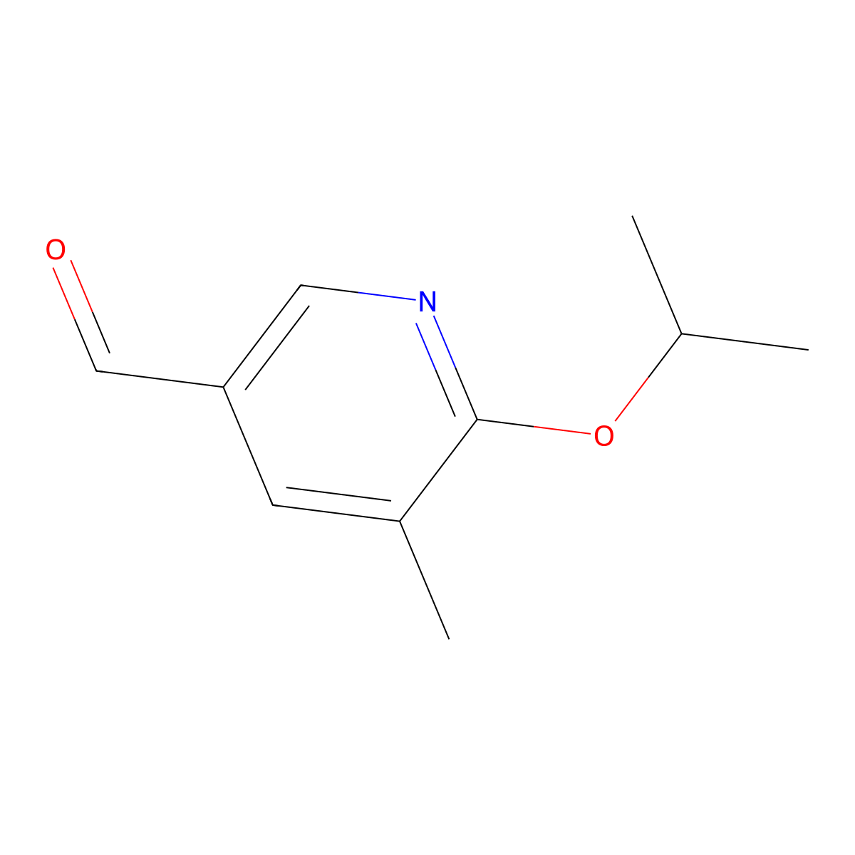2-Isoproxy-3-methylpyridine-5-carboxaldehyde molecular structure, CAS 1289162-33-9
