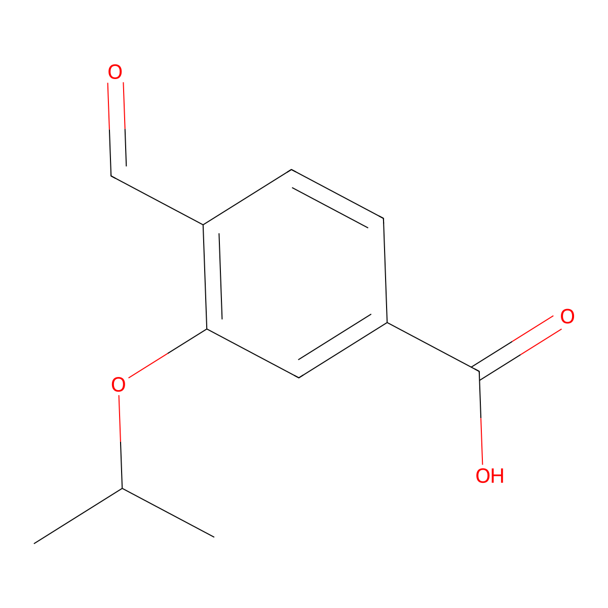 4-Formyl-3-(propan-2-yloxy)benzoic acid molecular structure, CAS 1289162-82-8