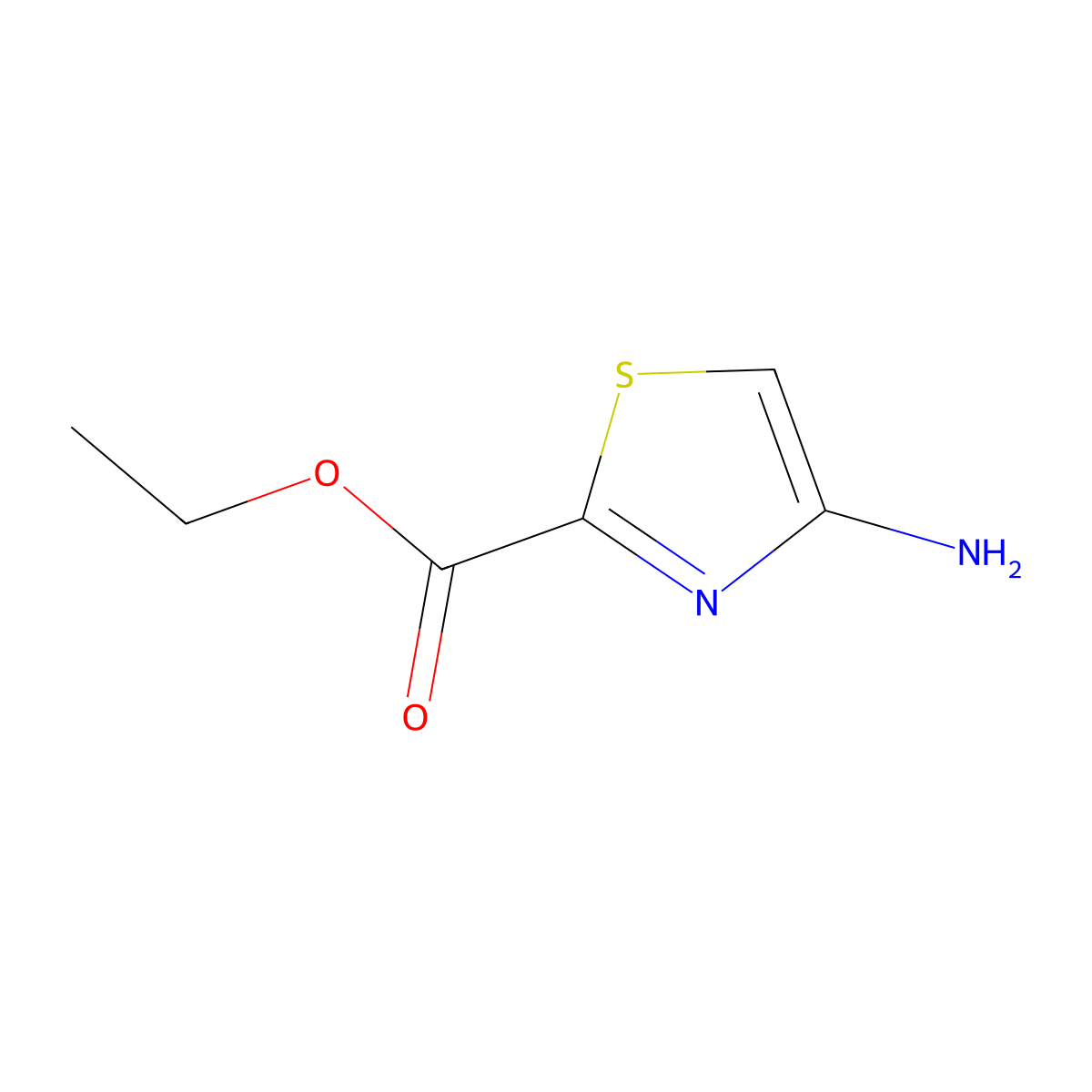 Ethyl 4-aminothiazole-2-carboxylate molecular structure, CAS 1289163-31-0