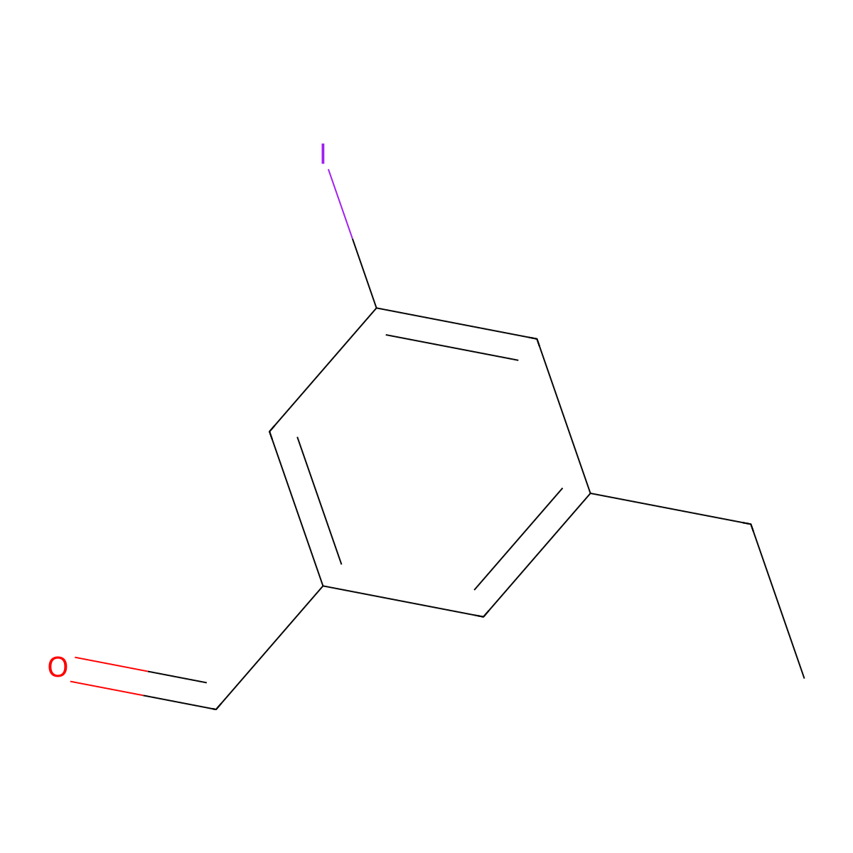 3-Ethyl-5-iodobenzaldehyde molecular structure, CAS 1289165-29-2