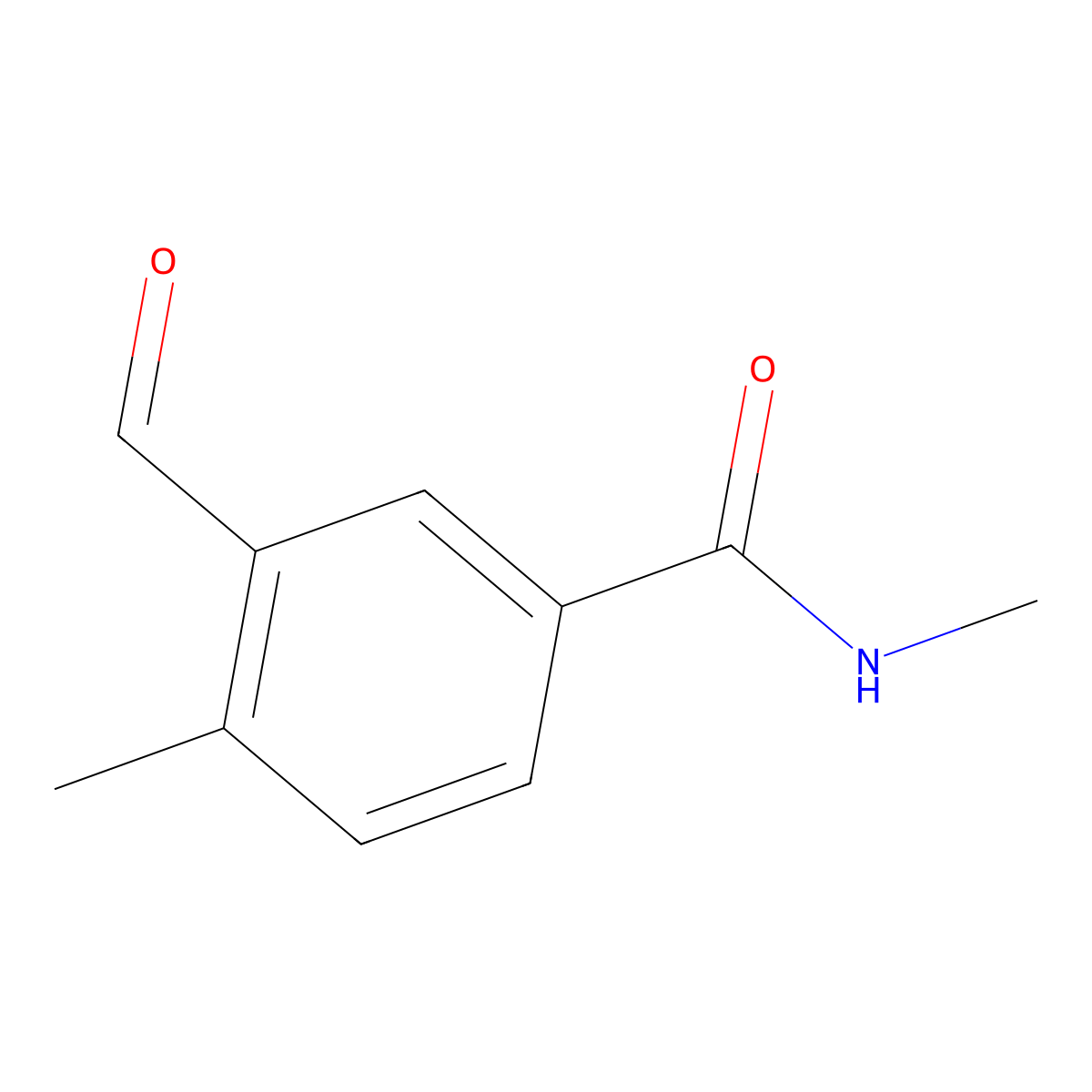 3-formyl-N,4-dimethylbenzamide molecular structure, CAS 1289168-51-9