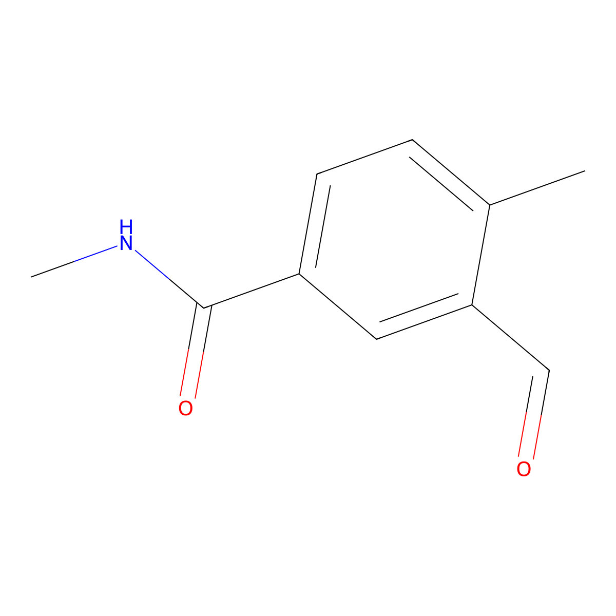 3-formyl-N,4-dimethylbenzamide molecular structure, CAS 1289168-51-9
