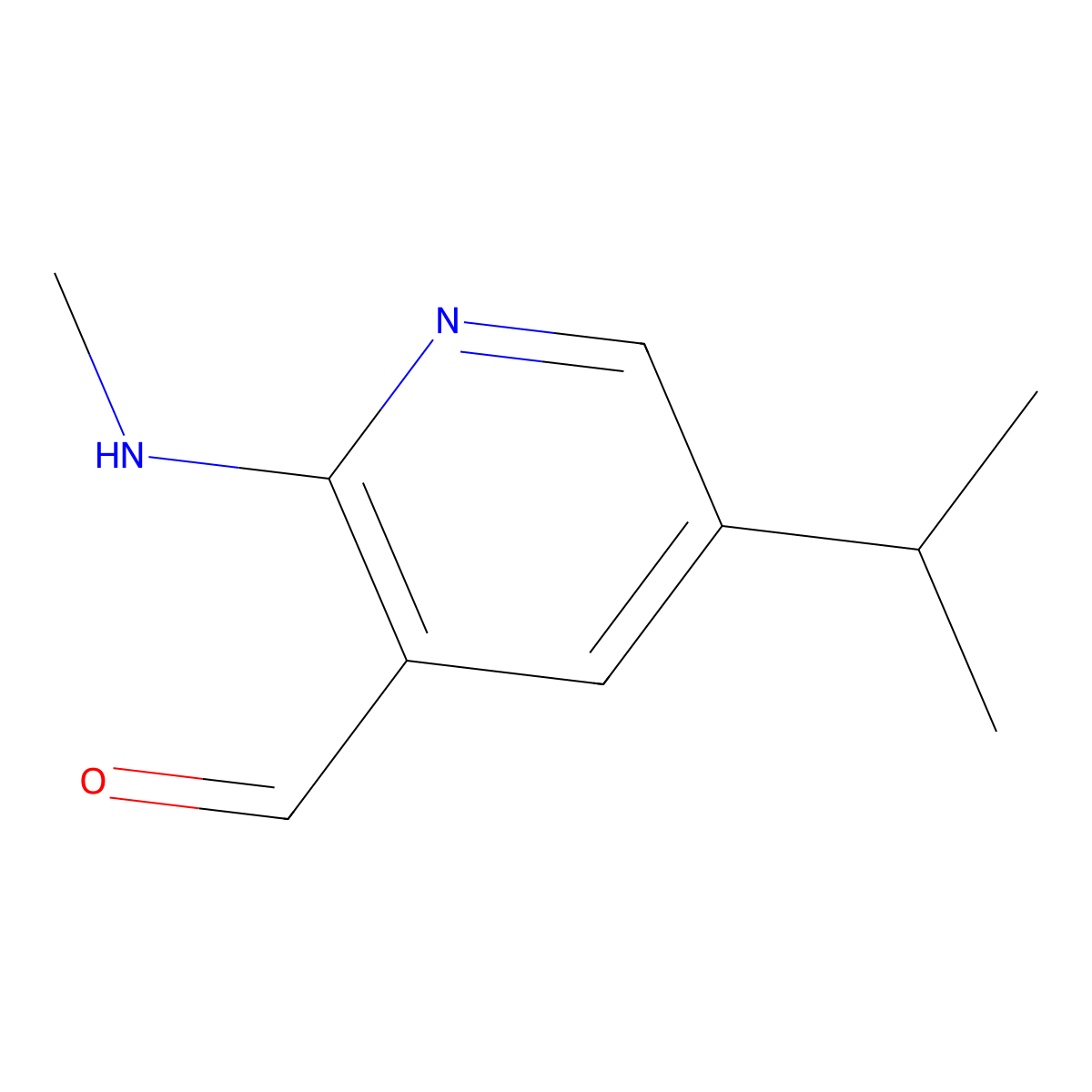 5-Isopropyl-2-(methylamino)nicotinaldehyde molecular structure, CAS 1289168-57-5