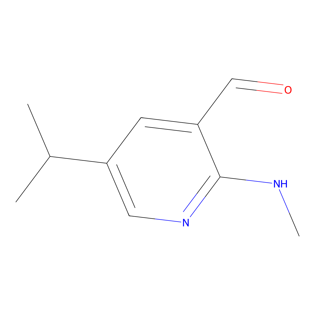 5-Isopropyl-2-(methylamino)nicotinaldehyde molecular structure, CAS 1289168-57-5