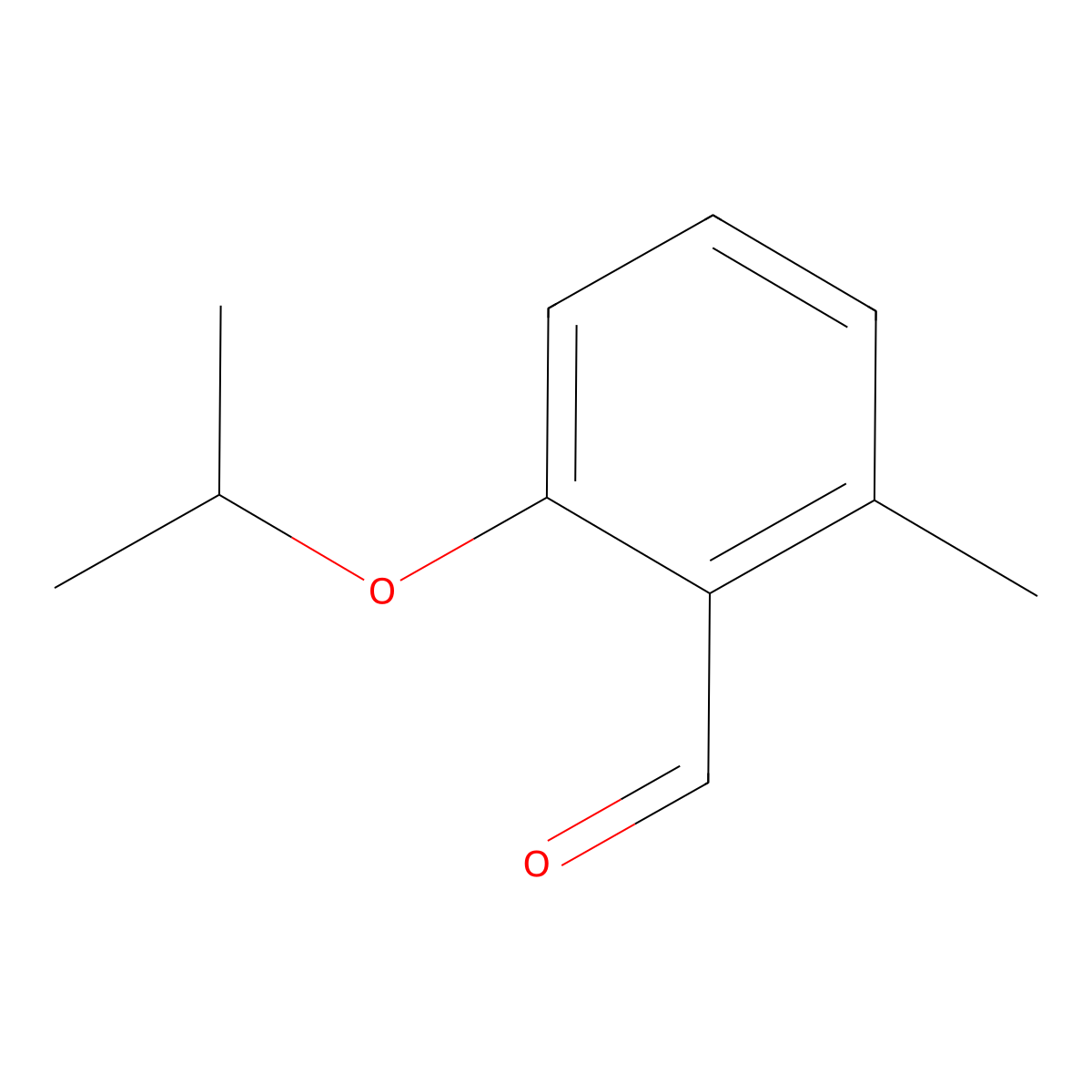 2-Isopropoxy-6-methylbenzaldehyde molecular structure, CAS 1289168-63-3