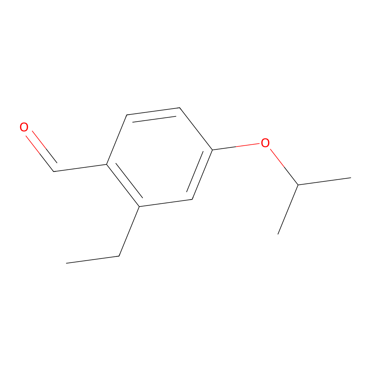 2-Ethyl-4-isopropoxybenzaldehyde molecular structure, CAS 1289168-88-2