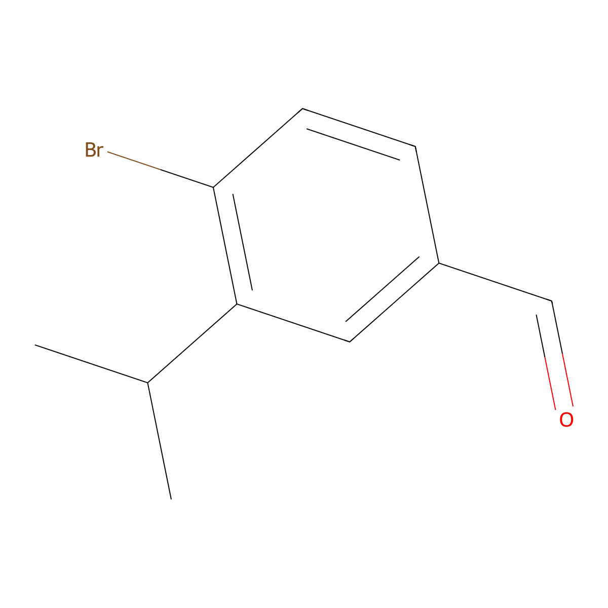 4-Bromo-3-isopropylbenzaldehyde molecular structure, CAS 1289169-46-5
