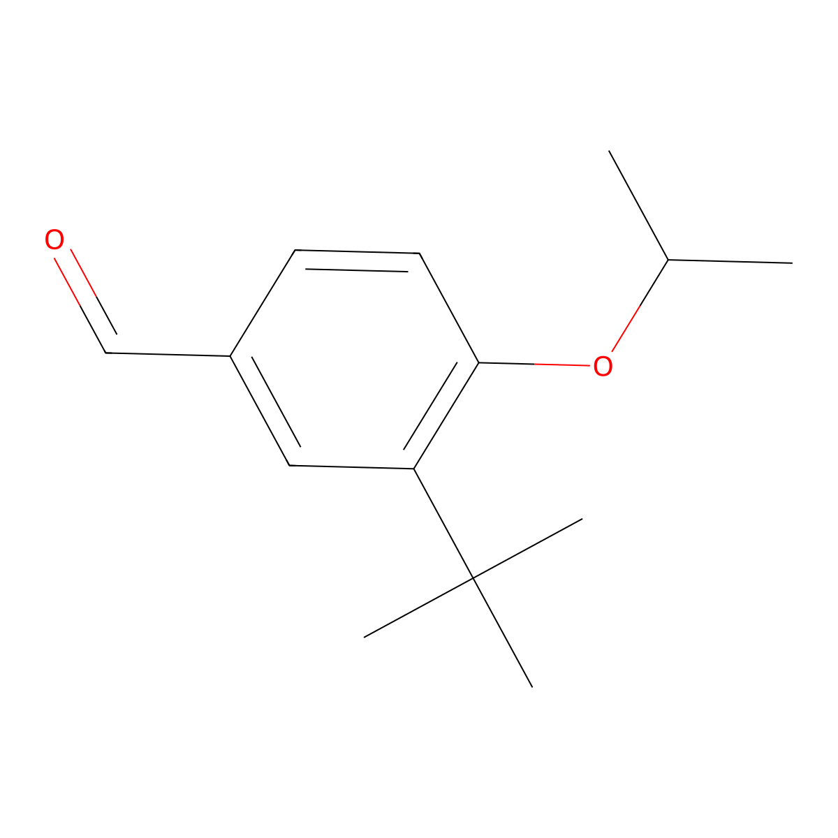3-(Tert-butyl)-4-isopropoxybenzaldehyde molecular structure, CAS 1289169-85-2