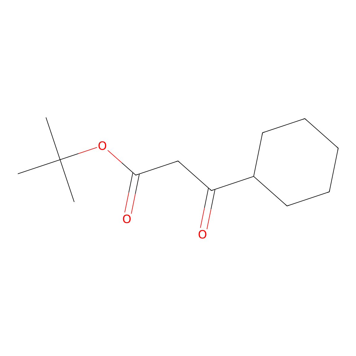 tert-Butyl b-oxo-cyclohexanepropanoate molecular structure, CAS 128917-50-0